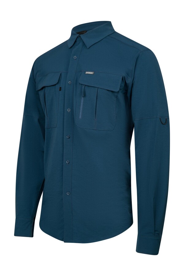 2AS Gibson Erkek Gömlek Lacivert - 2AS (1)