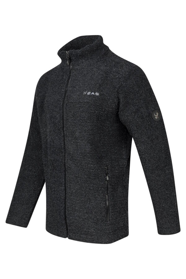 2AS Hanoi Erkek Dik Yaka Havlu Merino Sweatshirt Siyah - 2AS (1)