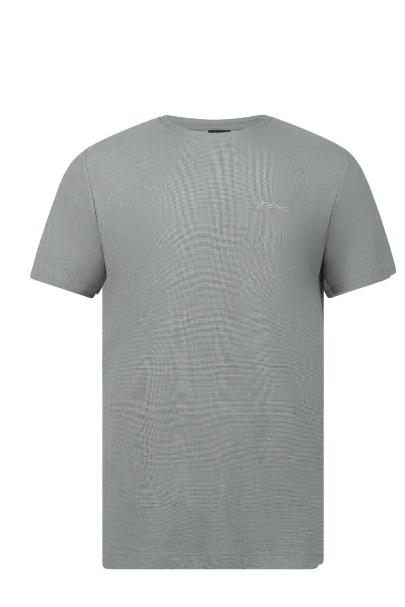 2AS Kalei Sıfır Yaka T-Shirt Antrasit - 1