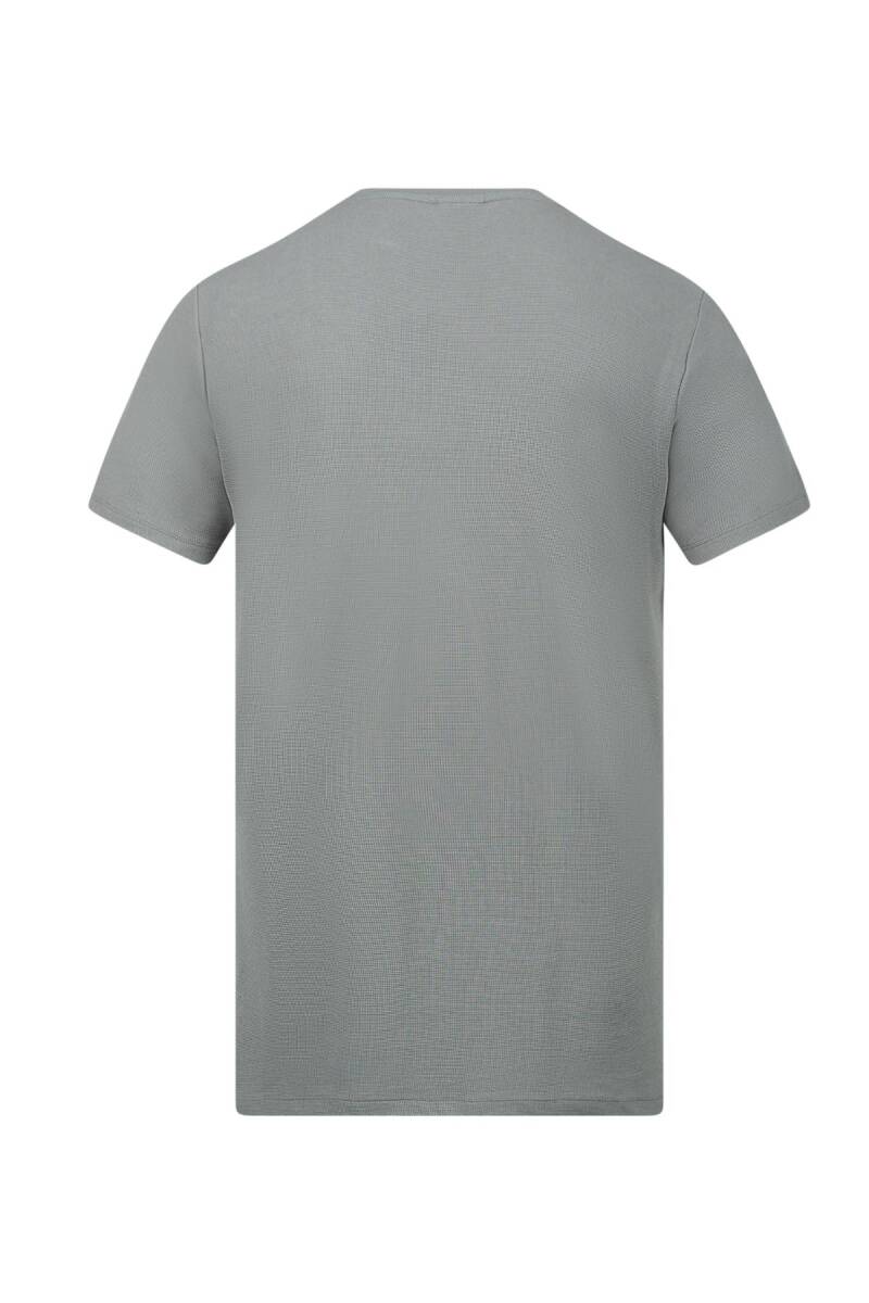 2AS Kalei Sıfır Yaka T-Shirt Antrasit - 3