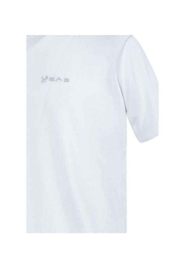 2AS Kalei Sıfır Yaka T-Shirt Beyaz - 3