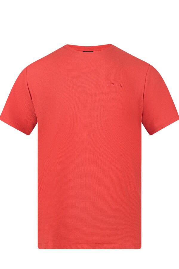 2AS Kalei Sıfır Yaka T-Shirt Kırmızı - 1