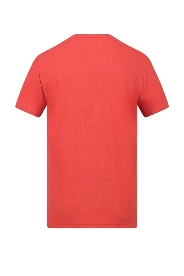 2AS Kalei Sıfır Yaka T-Shirt Kırmızı - 4
