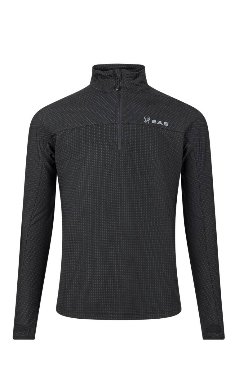 2AS Kolima Yarım Fermuarlı Sweatshirt Erkek Siyah - 1