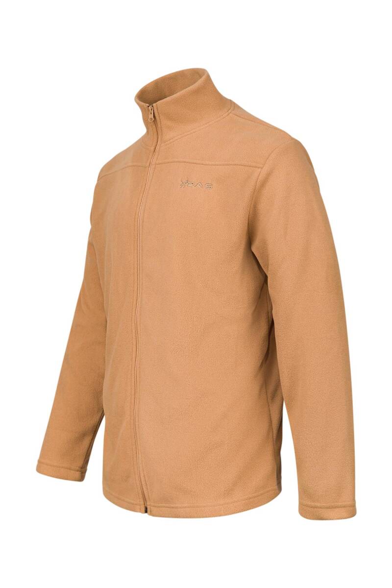 2AS Larry Erkek Tam Fermuarlı Polar Sweatshirt Deve Tüyü - 2