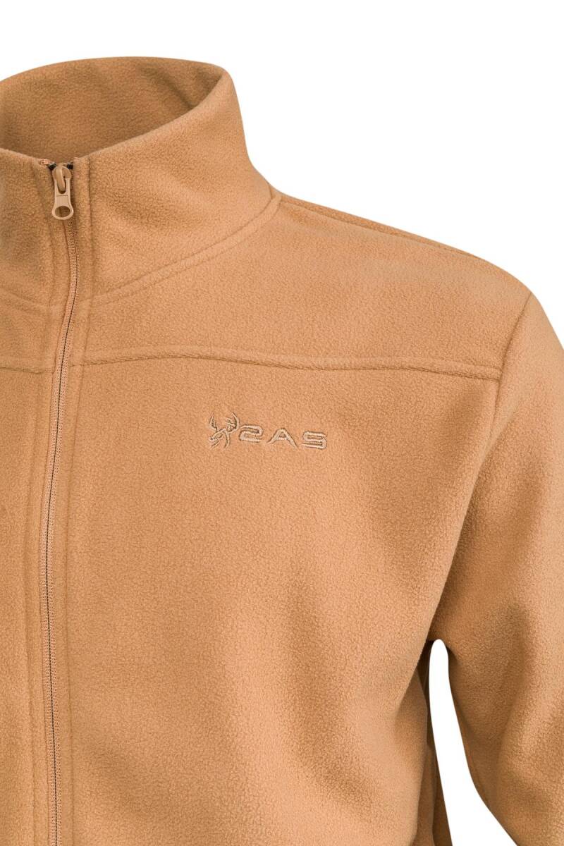 2AS Larry Erkek Tam Fermuarlı Polar Sweatshirt Deve Tüyü - 3
