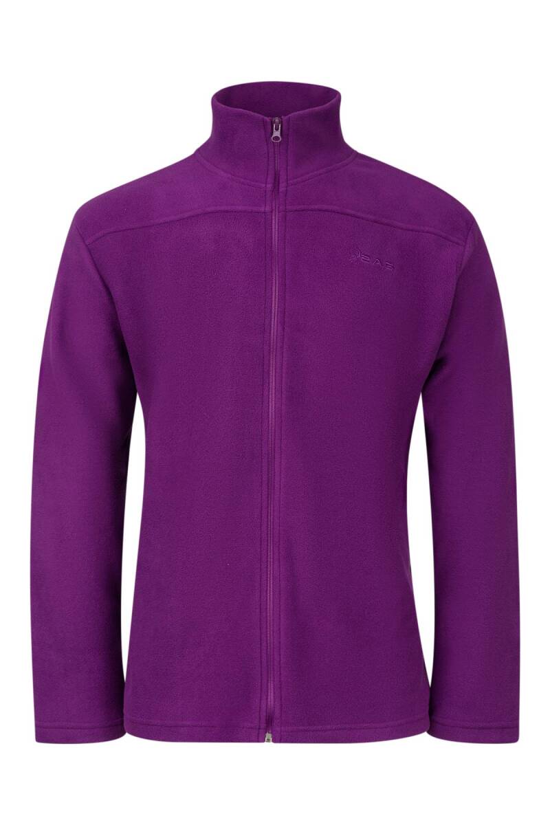 2AS Larry Erkek Tam Fermuarlı Polar Sweatshirt Mor - 1