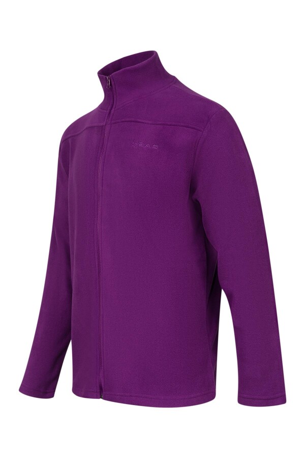 2AS Larry Erkek Tam Fermuarlı Polar Sweatshirt Mor - 2AS (1)