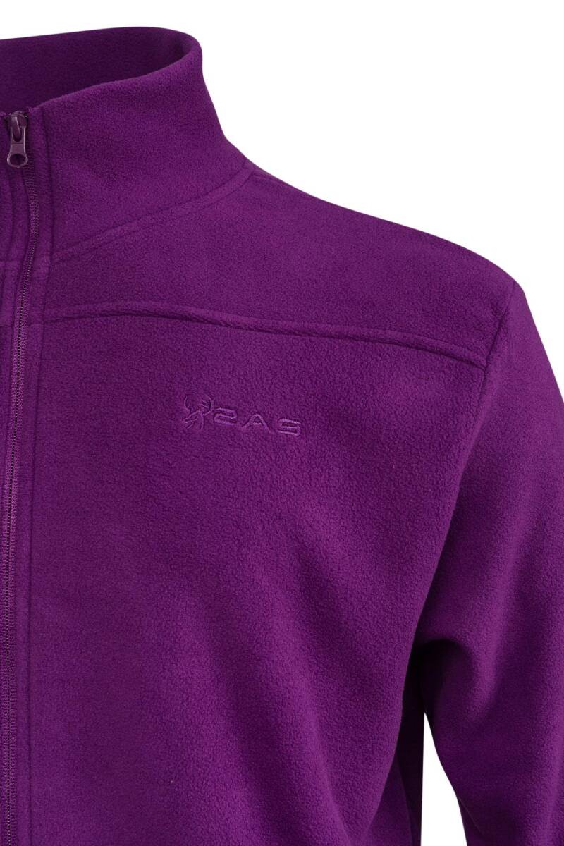 2AS Larry Erkek Tam Fermuarlı Polar Sweatshirt Mor - 3