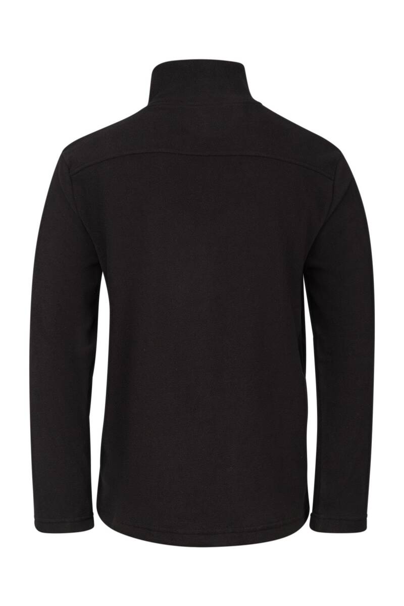 2AS Larry Erkek Tam Fermuarlı Polar Sweatshirt Siyah - 4