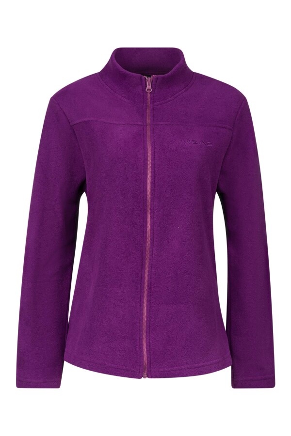 2AS Lea Kadın Tam Fermuarlı Polar Sweatshirt Mor 