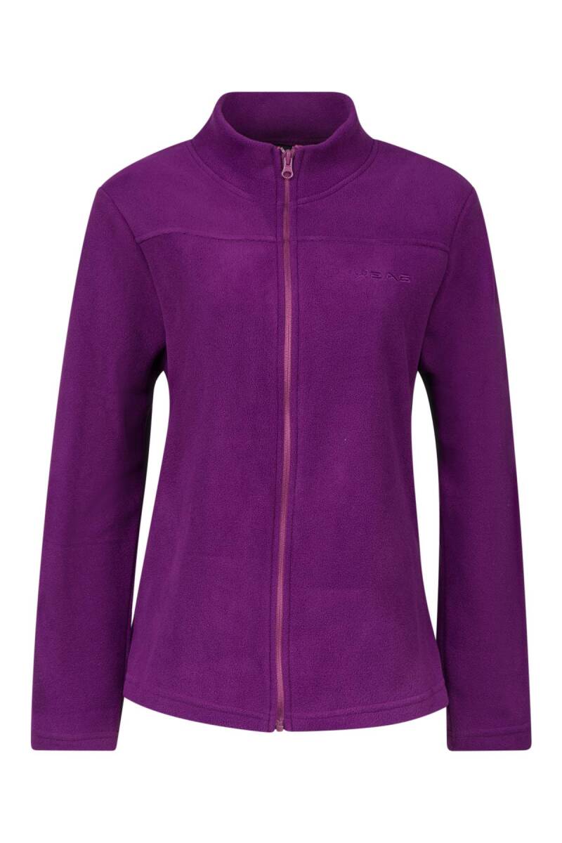 2AS Lea Kadın Tam Fermuarlı Polar Sweatshirt Mor - 1