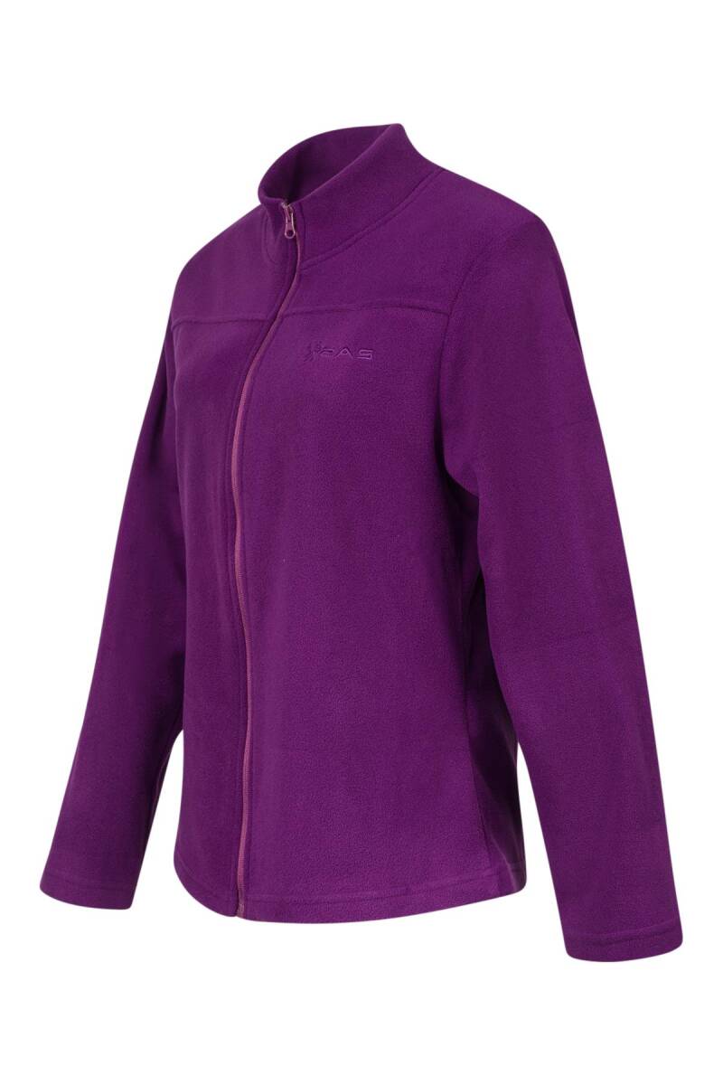 2AS Lea Kadın Tam Fermuarlı Polar Sweatshirt Mor - 2
