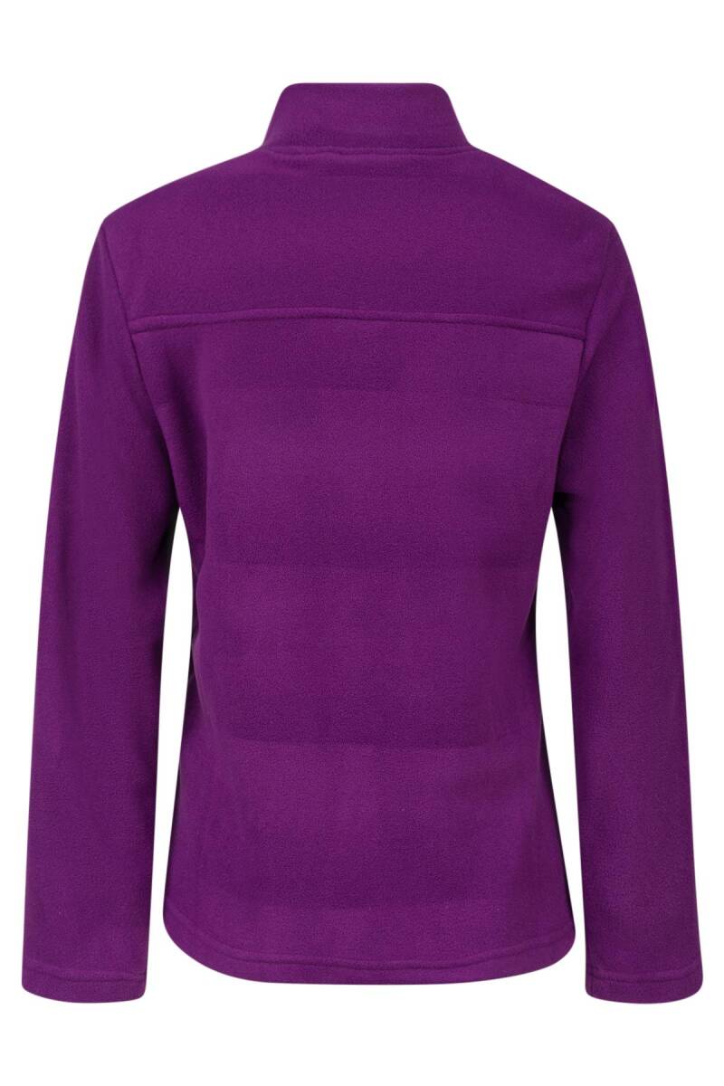 2AS Lea Kadın Tam Fermuarlı Polar Sweatshirt Mor - 4