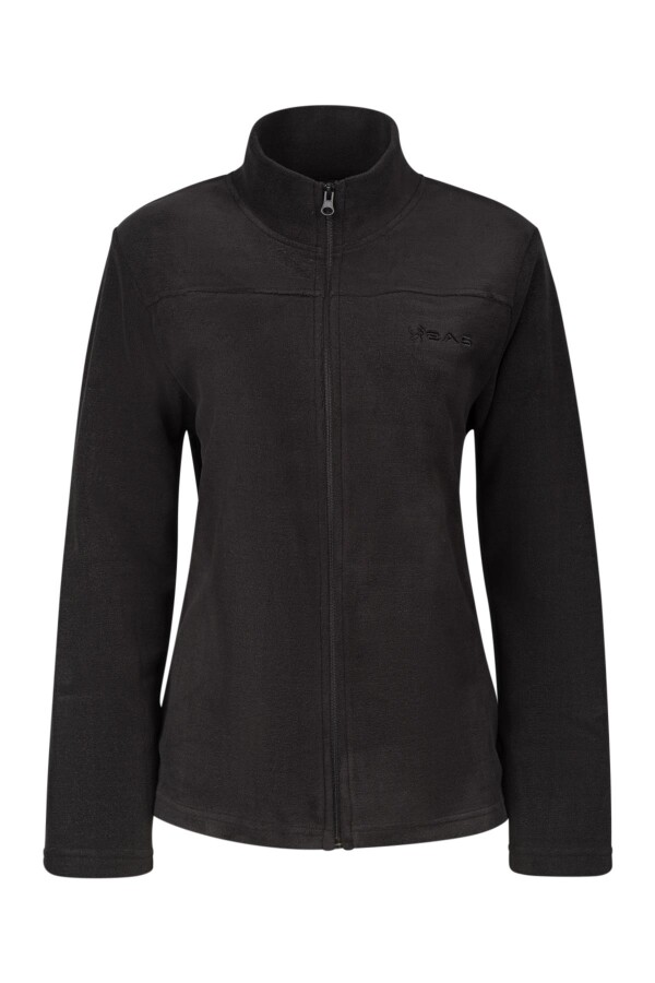 2AS Lea Kadın Tam Fermuarlı Polar Sweatshirt Siyah 