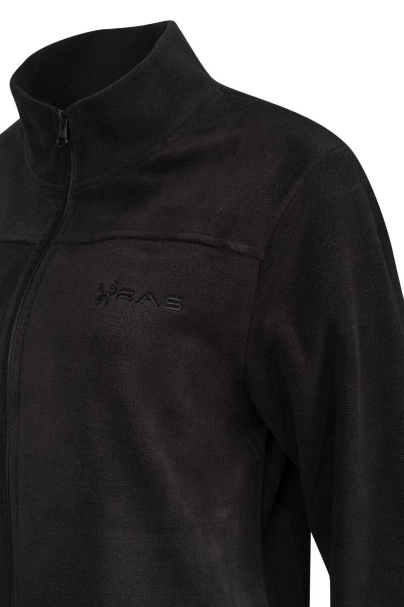 2AS Lea Kadın Tam Fermuarlı Polar Sweatshirt Siyah - 3