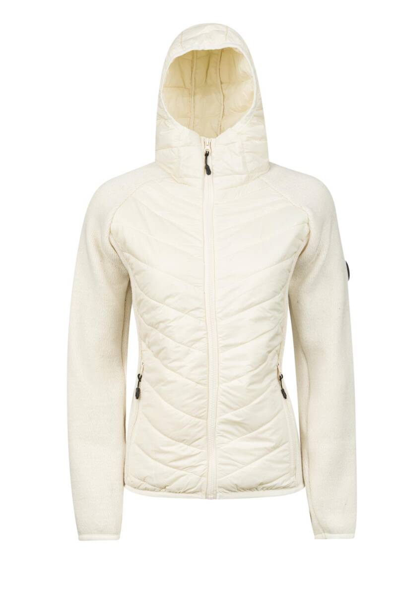 2AS Lisa Kadın Kapşonlu Tam Fermuarlı Sweat Ekru - 1