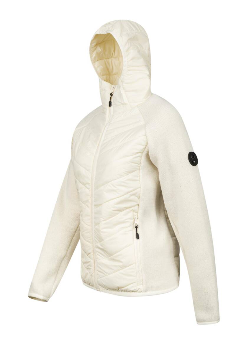 2AS Lisa Kadın Kapşonlu Tam Fermuarlı Sweat Ekru - 2