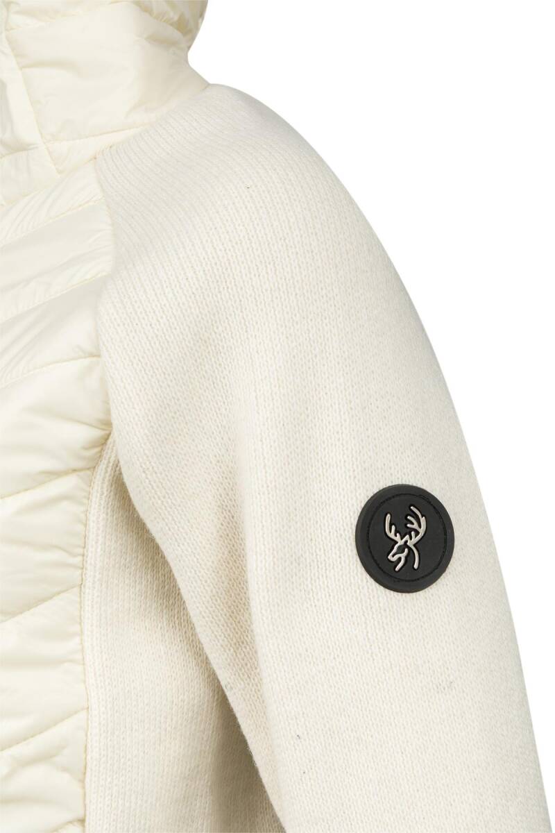 2AS Lisa Kadın Kapşonlu Tam Fermuarlı Sweat Ekru - 3