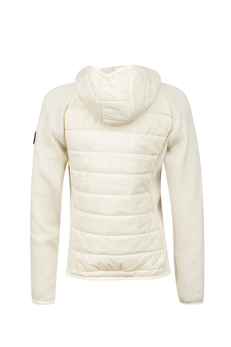 2AS Lisa Kadın Kapşonlu Tam Fermuarlı Sweat Ekru - 4