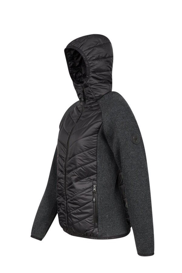 2AS Lisa Kadın Kapşonlu Tam Fermuarlı Sweat Siyah - 2AS (1)