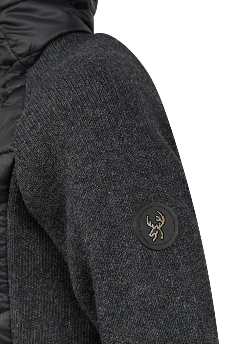 2AS Lisa Kadın Kapşonlu Tam Fermuarlı Sweat Siyah - 3