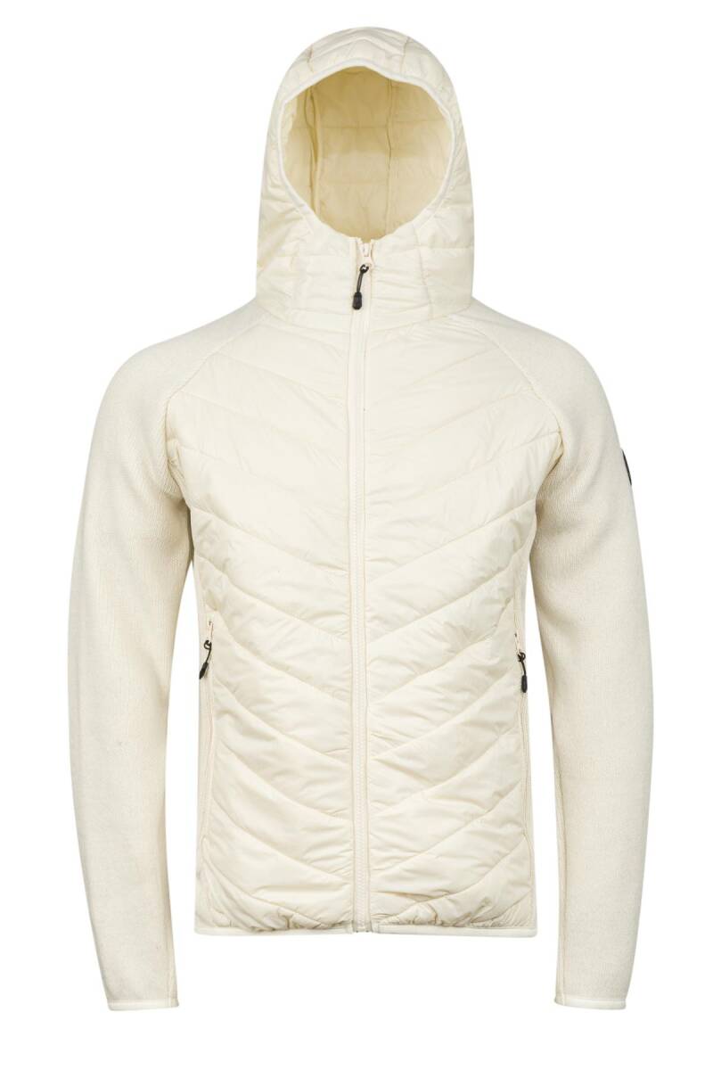 2AS Lucas Erkek Kapşonlu Tam Fermuarlı Sweat Ekru - 1