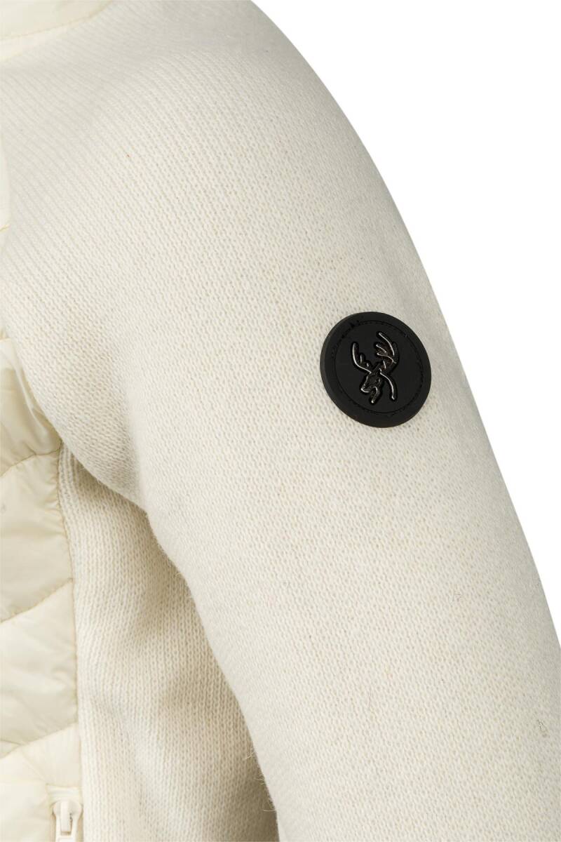 2AS Lucas Erkek Kapşonlu Tam Fermuarlı Sweat Ekru - 3