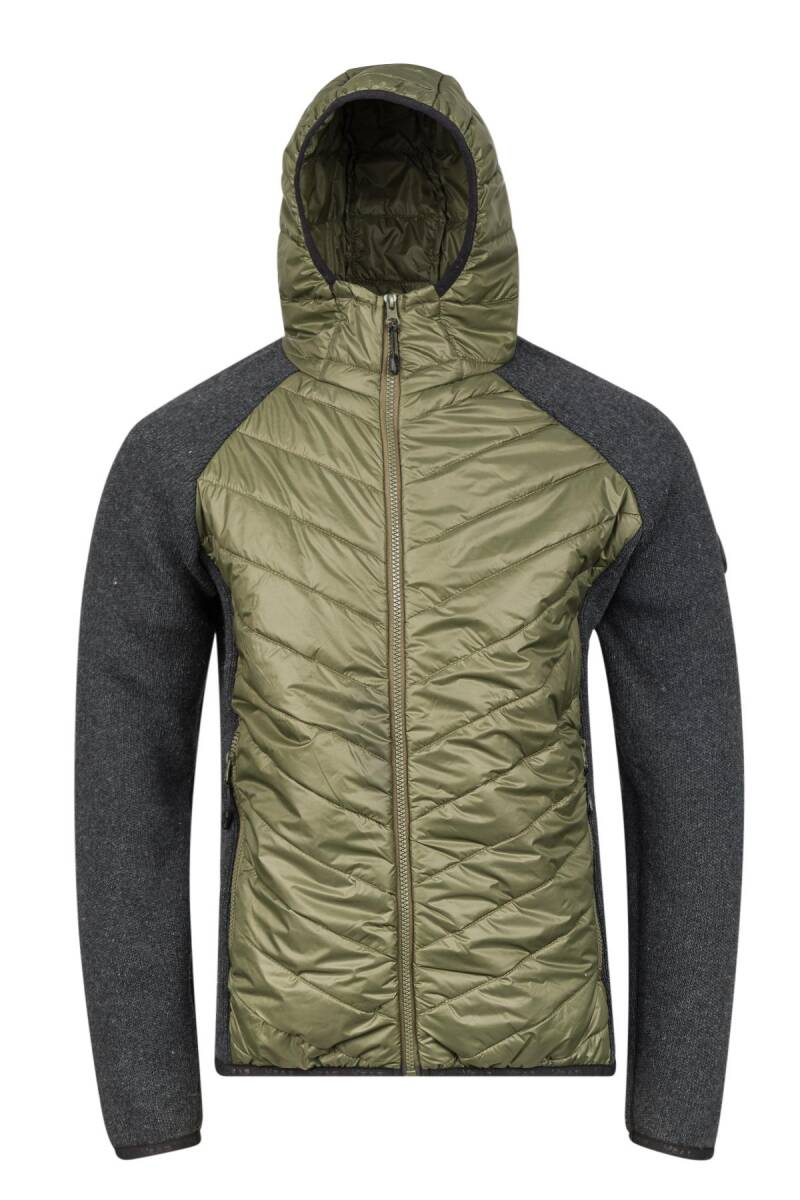 2AS Lucas Erkek Kapşonlu Tam Fermuarlı Sweat Haki - 1