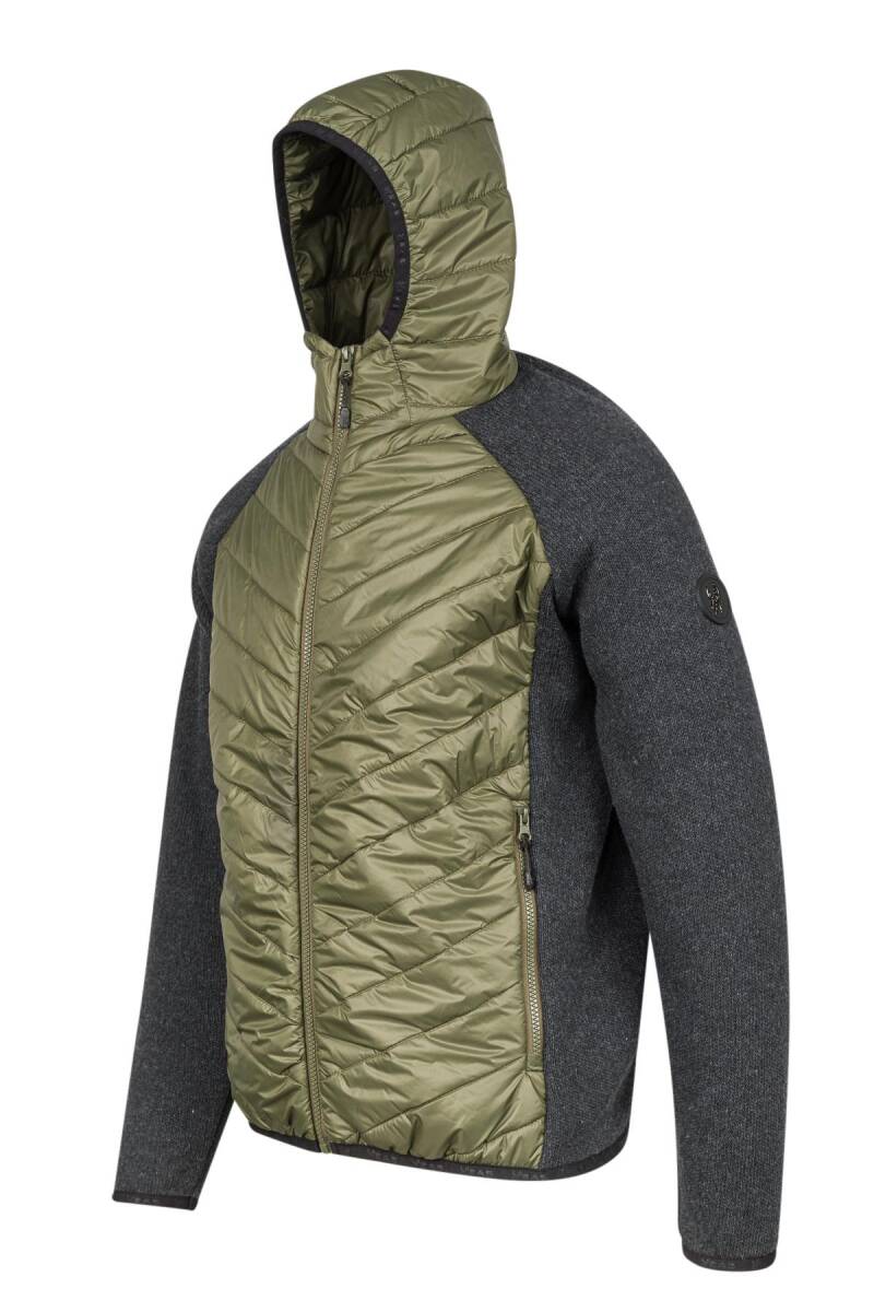 2AS Lucas Erkek Kapşonlu Tam Fermuarlı Sweat Haki - 2