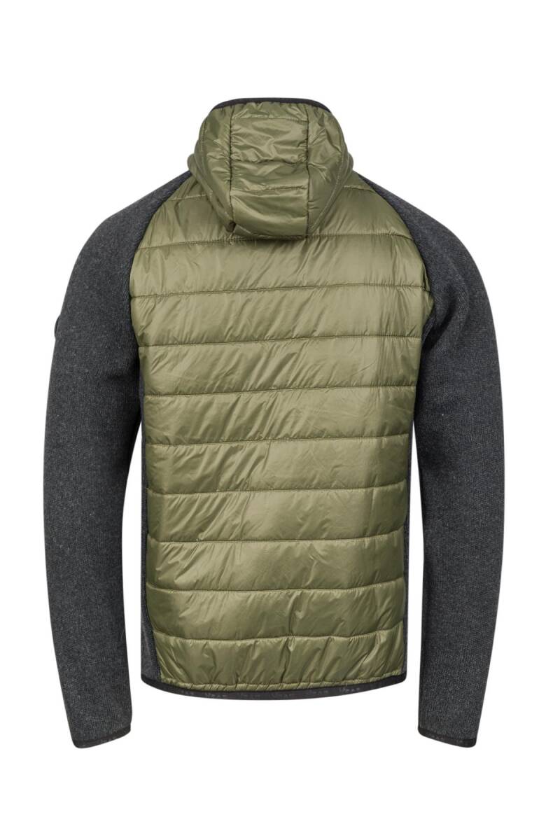 2AS Lucas Erkek Kapşonlu Tam Fermuarlı Sweat Haki - 4