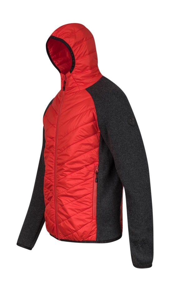 2AS Lucas Erkek Kapşonlu Tam Fermuarlı Sweat Kırmızı - 2AS (1)