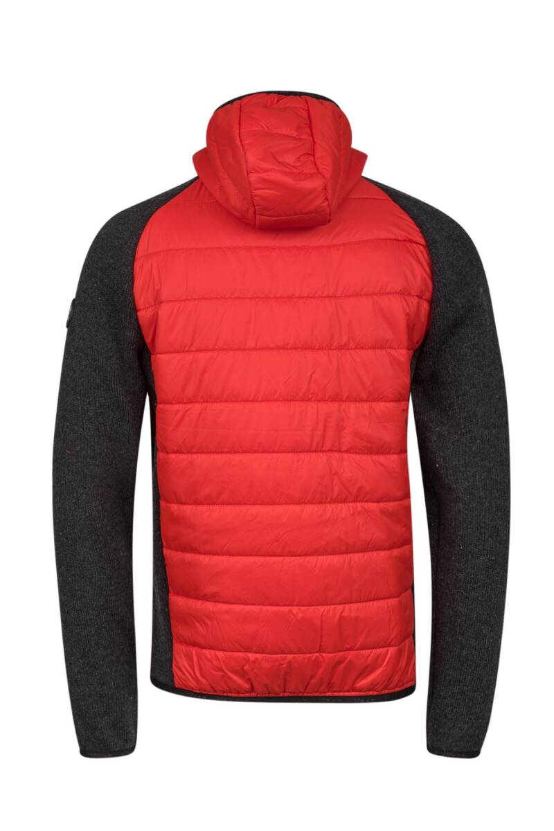 2AS Lucas Erkek Kapşonlu Tam Fermuarlı Sweat Kırmızı - 4