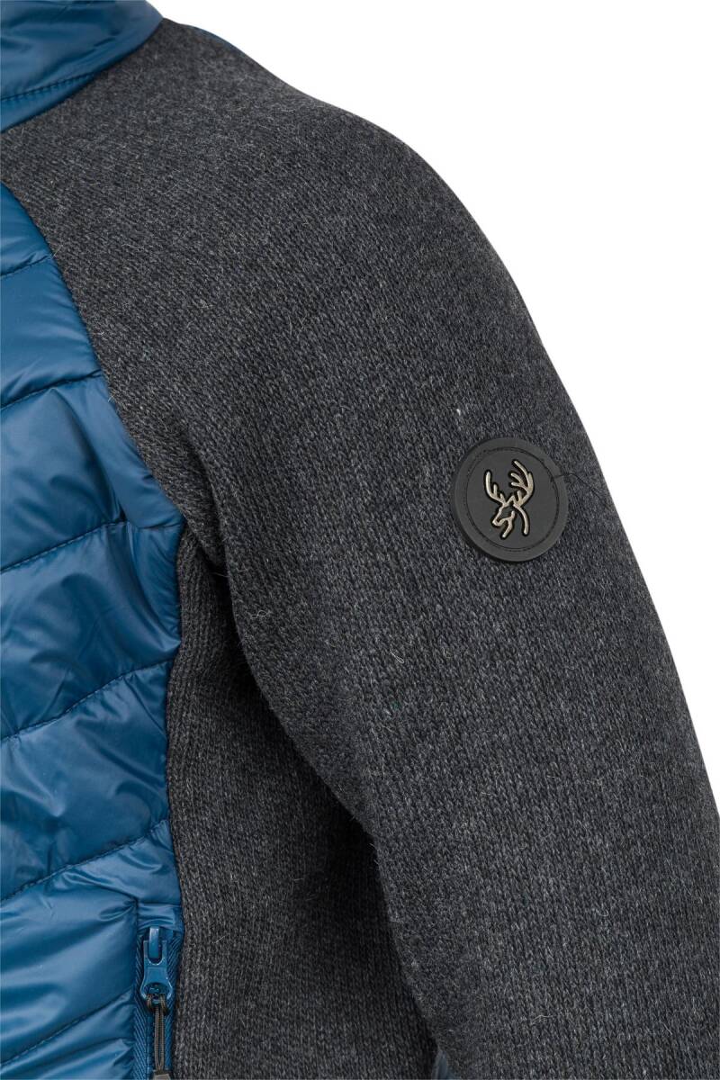 2AS Lucas Erkek Kapşonlu Tam Fermuarlı Sweat Lacivert - 3