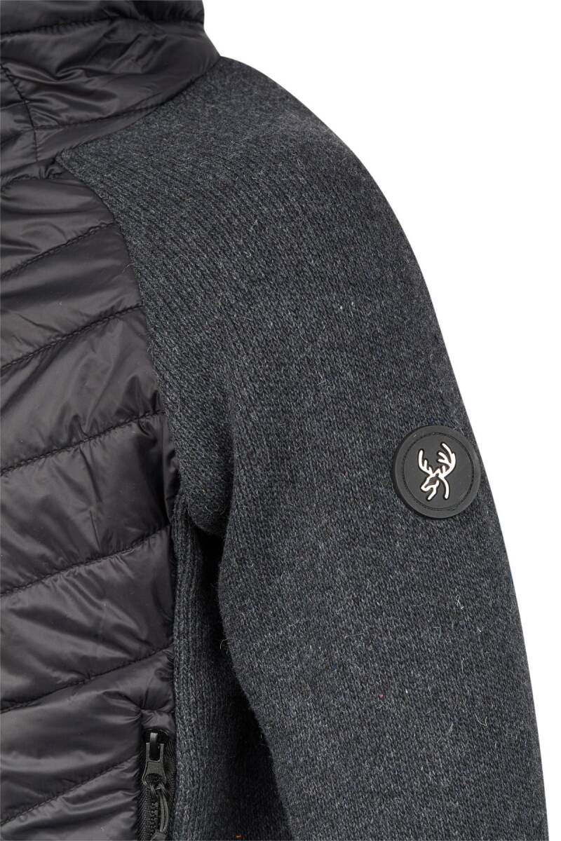 2AS Lucas Erkek Kapşonlu Tam Fermuarlı Sweat Siyah - 3