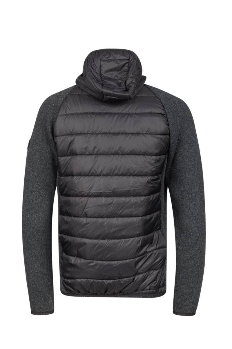 2AS Lucas Erkek Kapşonlu Tam Fermuarlı Sweat Siyah - 4