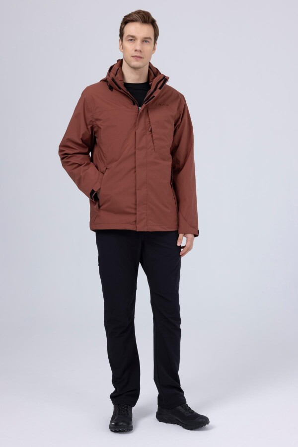 2AS Massıf 3in1 Erkek Ceket Mont Kahverengi - 2AS