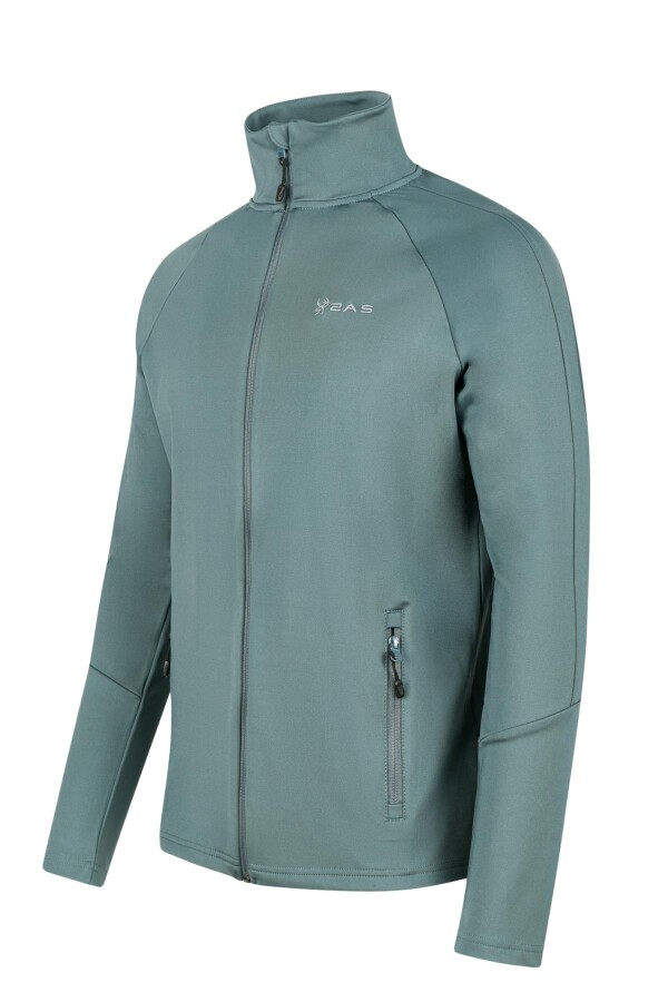 2AS Menza Tam Fermuarli Erkek Sweatshirt Gri - 2AS (1)