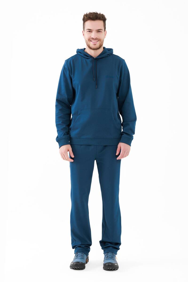 2AS Oliver Erkek Kapüşonlu Sıfır Yaka Sweatshirt Lacivert - 2