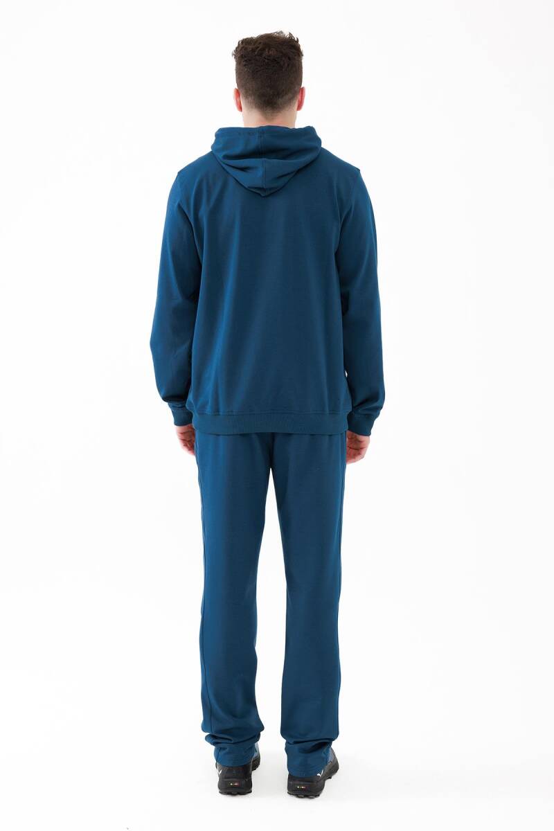 2AS Oliver Erkek Kapüşonlu Sıfır Yaka Sweatshirt Lacivert - 5