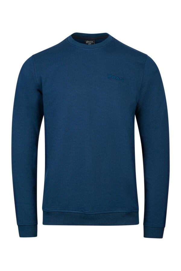2AS Orlando Erkek İnterlok Sıfır Yaka Sweatshirt Lacivert - 2AS