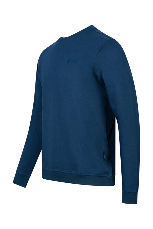 2AS Orlando Erkek İnterlok Sıfır Yaka Sweatshirt Lacivert - 2AS (1)