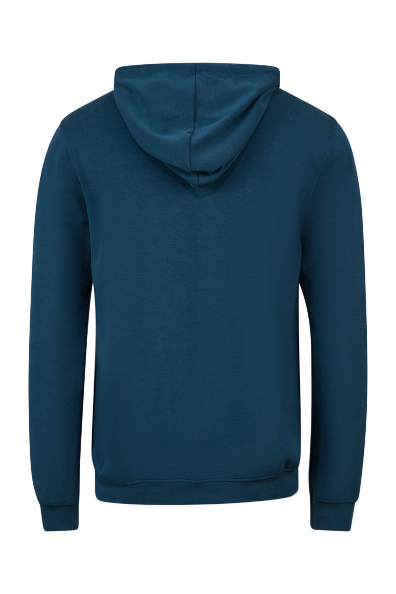 2AS Ozwet Kapşonlu Sıfır Yaka Sweatshirt Lacivert - 3