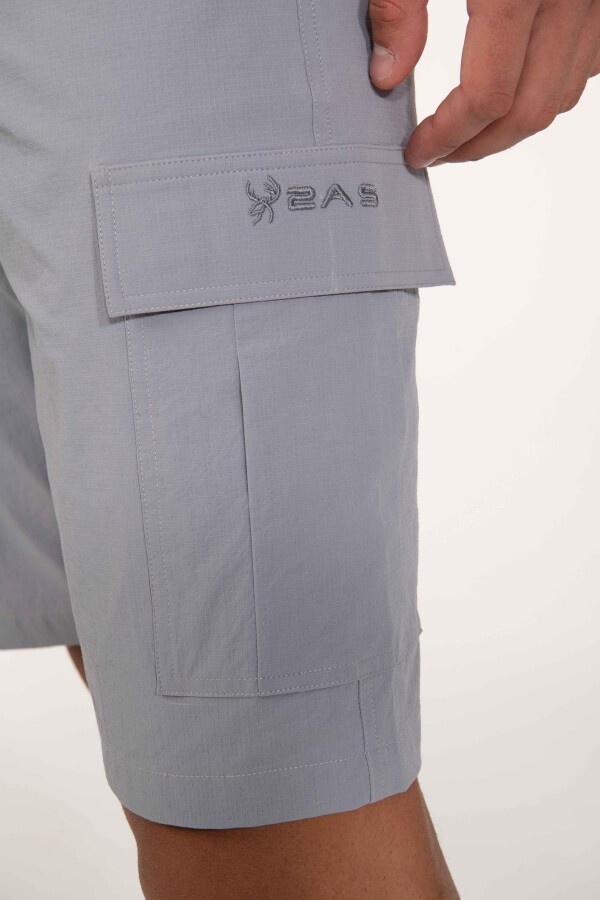 2AS Pally Erkek Kargo Şort Gri - 2AS (1)