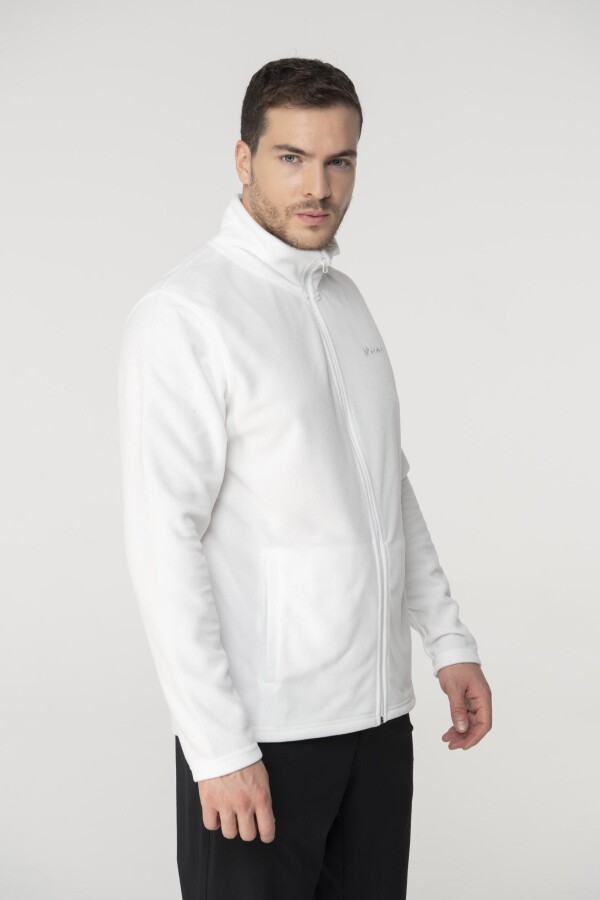 2AS Pamra Tam Fermuarlı Erkek Polar Sweatshirt 