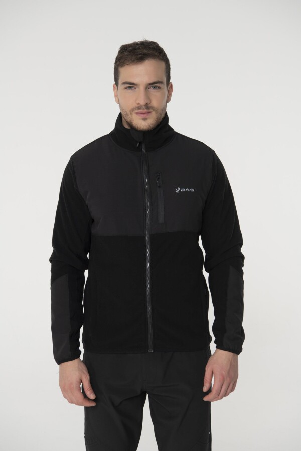2AS Pana Tam Fermuarlı Parçalı Erkek Polar Sweatshirt 