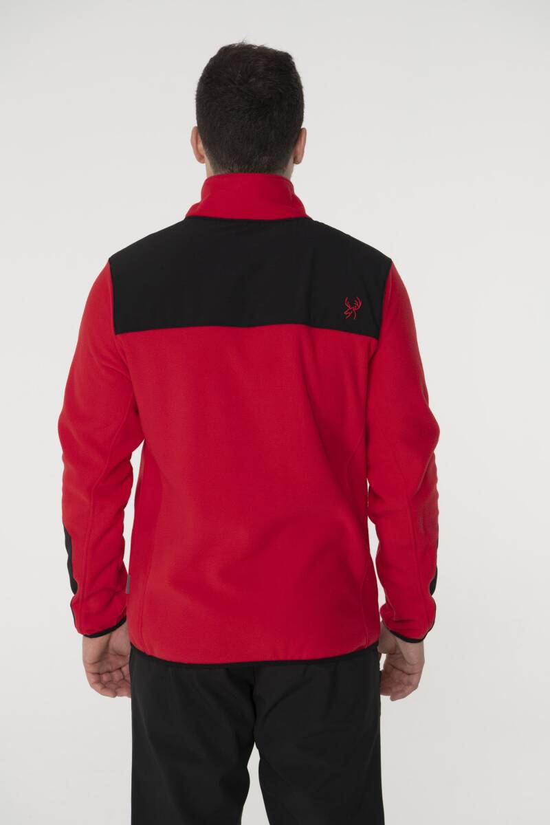 2AS Pana Tam Fermuarlı Parçalı Erkek Polar Sweatshirt - 3