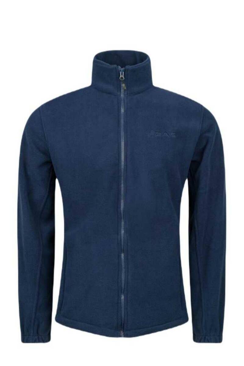 2AS Peak Tam Fermuarlı Heavy Erkek Polar Sweatshirt Lacivert - 1