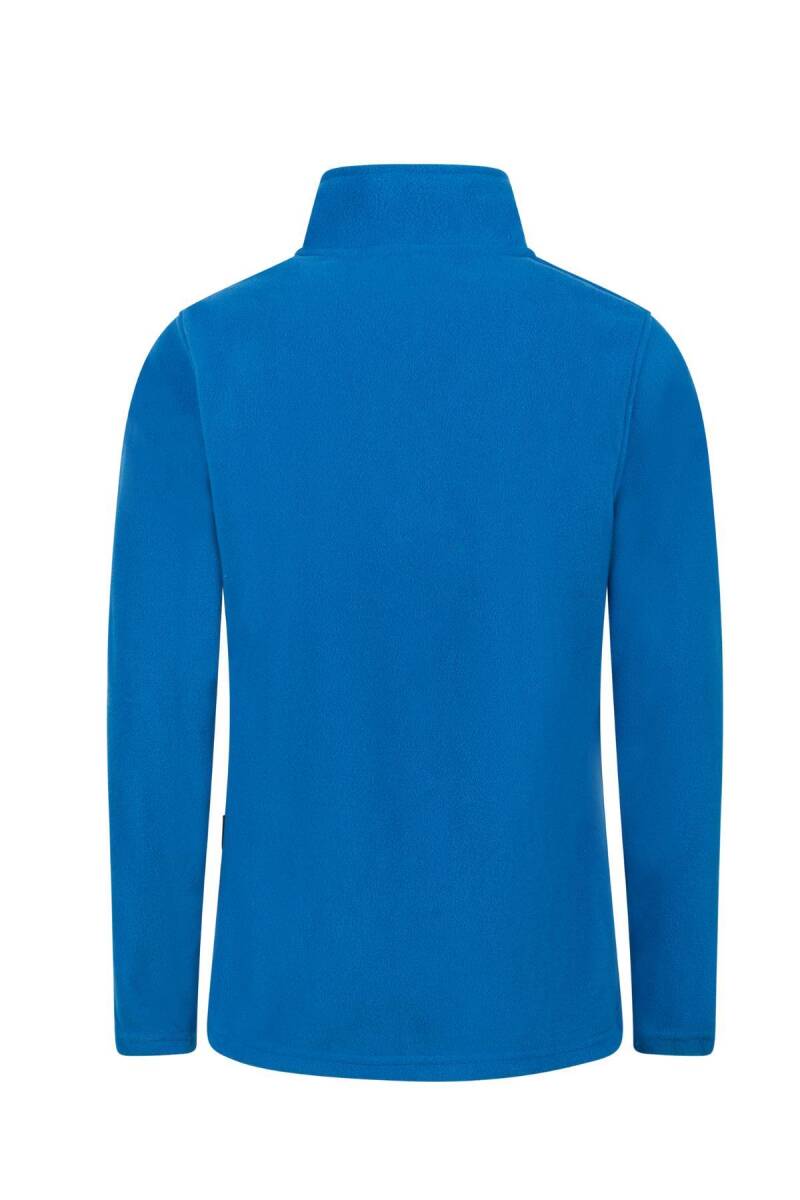 2AS Peridot Tam Fermuarlı Kadın Polar Sweatshirt Mavi - 3