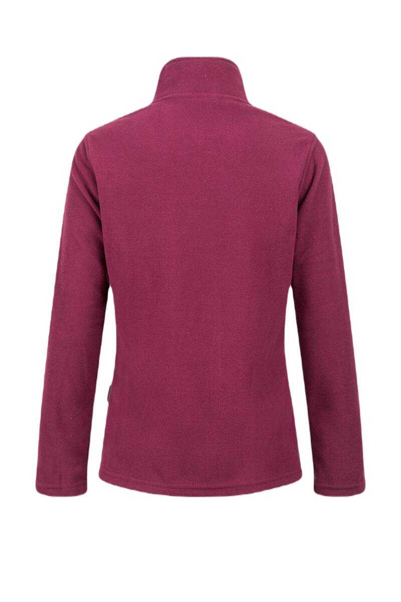 2AS Peridot Tam Fermuarlı Kadın Polar Sweatshirt Mor - 3